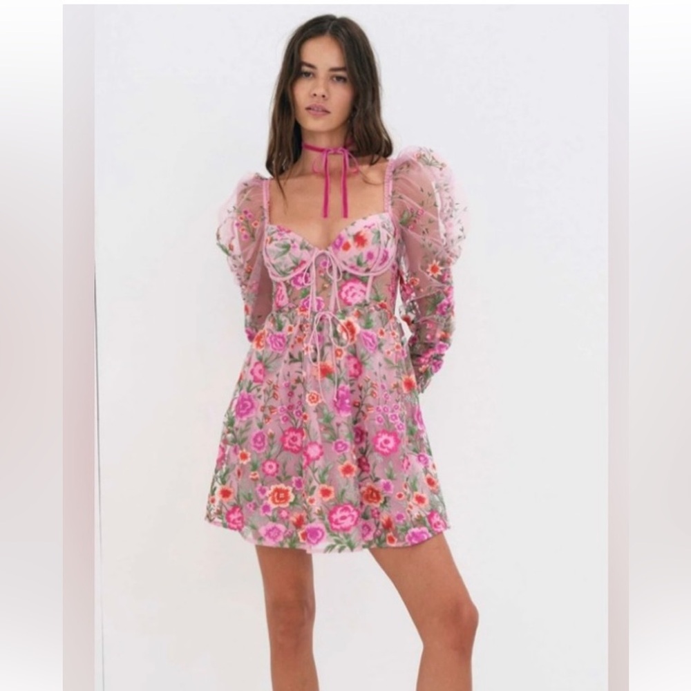 for love and lemons tayla mini dress